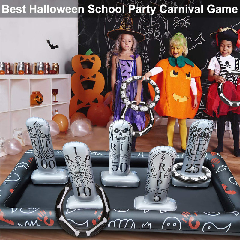 Giant Tombstone Ring Toss Games Halloween Party Game Favors