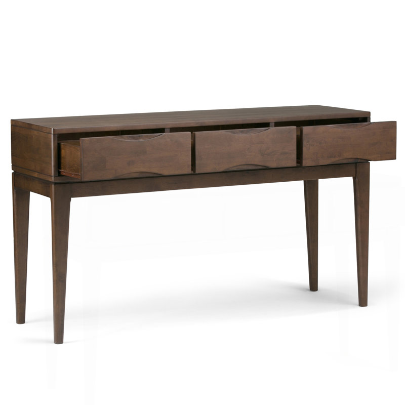 Console - canapé noyer brun, Marron foncé