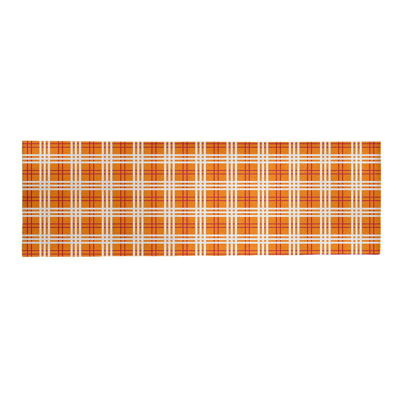 Tapis à carreaux orange, Tapis de couloir 2 pi 6 po x 8 pi