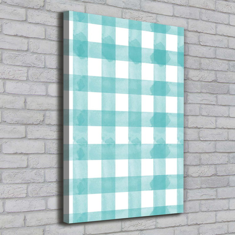 Blue Lattice - Wrapped Canvas Print