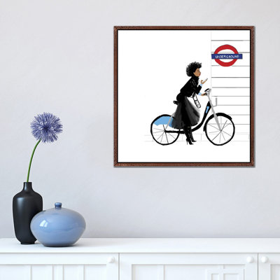 Bike Girl by Nicholle Kobi - Print on Canvas