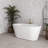 54" Streamline Soaking Freestanding Tub With Internal Drain-108964843