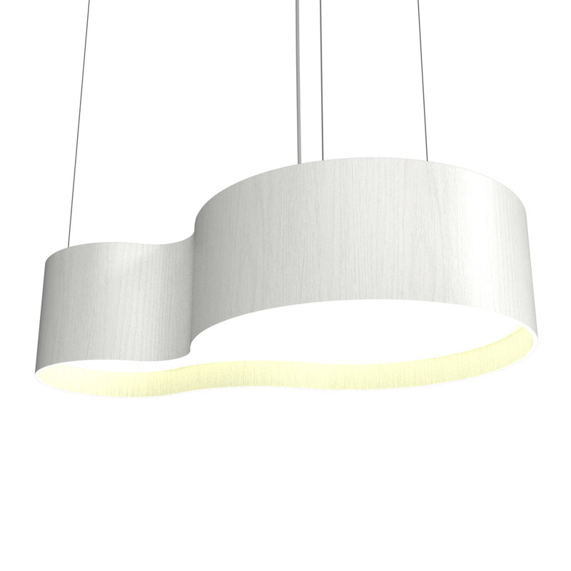 1 - Light LED Pendant, Organic White
