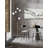 Celestial Branch Floor Lamp - White Marble - Matte Black & Soft Gold - Frosted Glass Globes