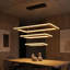 Lustre rectangulaire 3 niveaux à DEL-1830577052