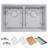 Ruvati 31-inch Undermount 50/50 Double Bowl Workstation 16 Gauge Stainless Steel Kitchen Sink