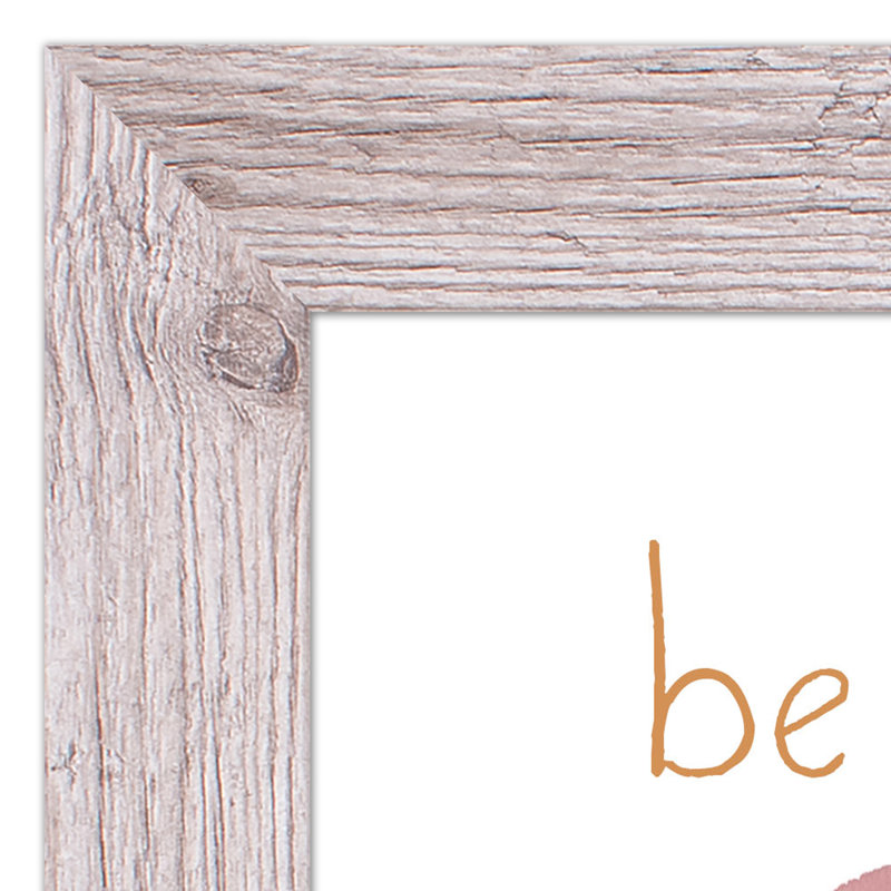 «Be Kind Happy», art encadré, H 14 po x l 11 po x P 0,75 po, Cadre blanc