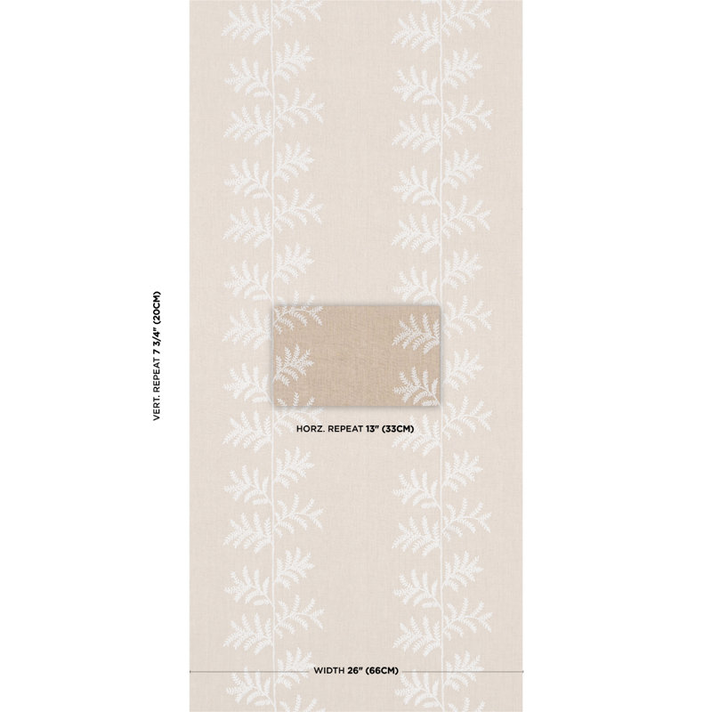 Eloise Wallpaper Roll, Tan