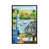 Toile avec cadre argenté