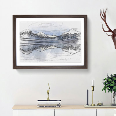 Lake McDonald in Montana in Abstract - Picture Frame Graphic Art Print