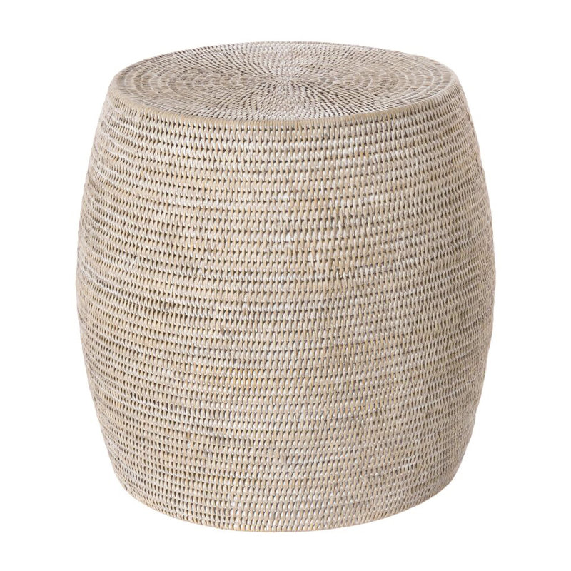 Tabouret d'appoint Everard, Blanc
