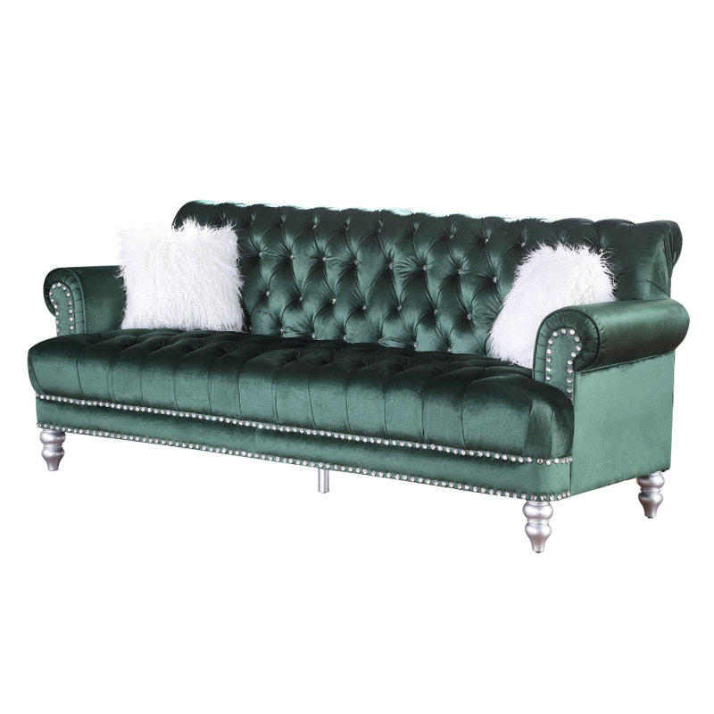 Ensemble de salon 2 pièces Brockway, Velours vert