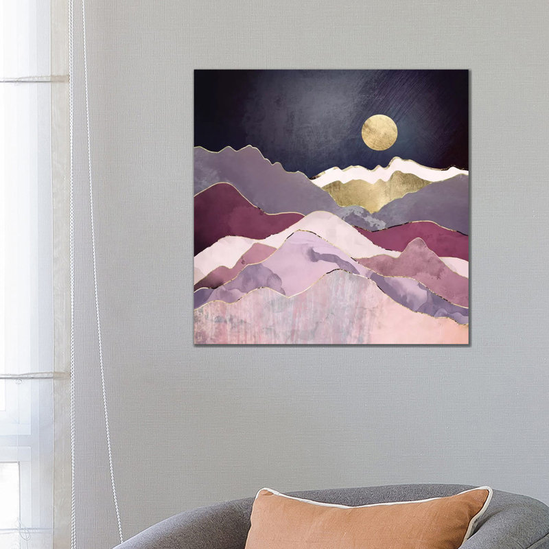Raspberry Dream 1 Piece Wrapped Canvas Painting, 66.04 cm H x 66.04 cm W x 3.175 cm D