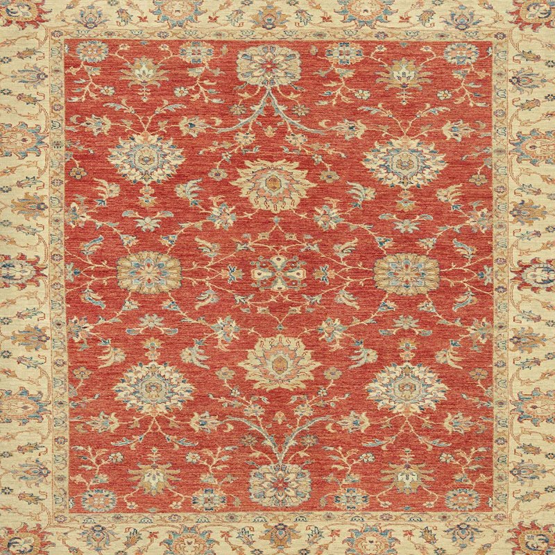 Abstract Indoor Rug, Square 5'