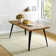 Shivani 5-Piece Modern Dining Set With Rectangular Wood Grain Table And 4 Upholstered Dining Chairs