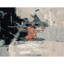 Hand Knotted Abstract Area Rug in Beige/Black/Blue-1066940101