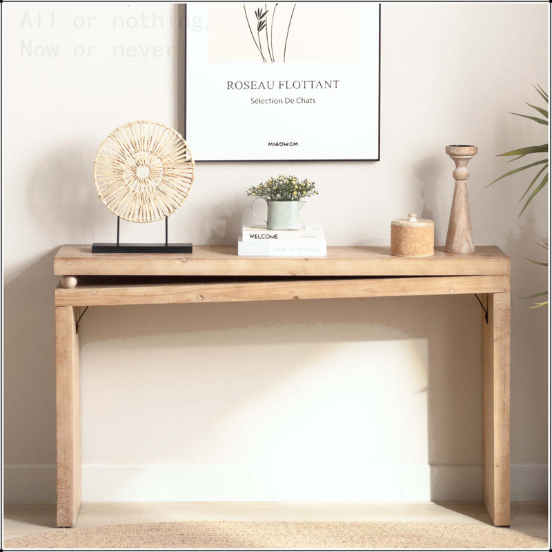 Console étroite avec détail de perles