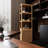 Storage Tall Slim Cabinet with Shutter Door and 3 Tier Shelves, Freestanding Linen Tower Cabinet