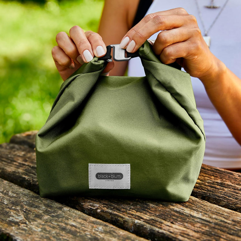 Black+Blum Polyethylene Insulated Lunch Bag, Moss