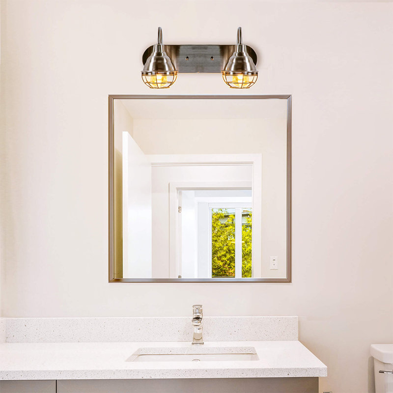 Bromberg 2 - Light Dimmable Vanity Light, Gray, Brushed Nickel
