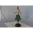 Alberty Gypsy dancer with green dress bronze statue - Size: 12"L x 9"W x 30"H.