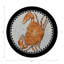 Zodiac Cancer White Vegan Leather Round Coasters-672351500