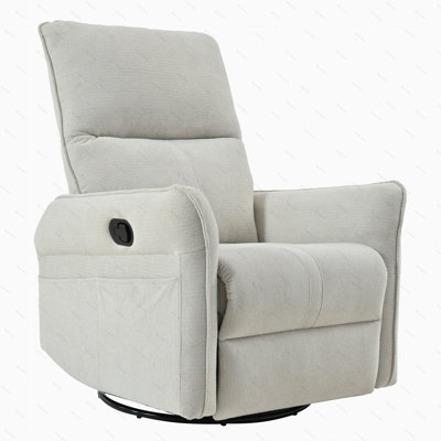 Aldo 270° Swivel Rocker Recliner with Adjustable Recline by Latitude Run