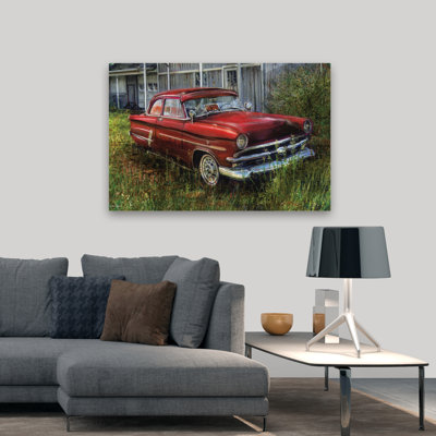 For Sale - Contemporary Car Red Car For Sale Sign Art