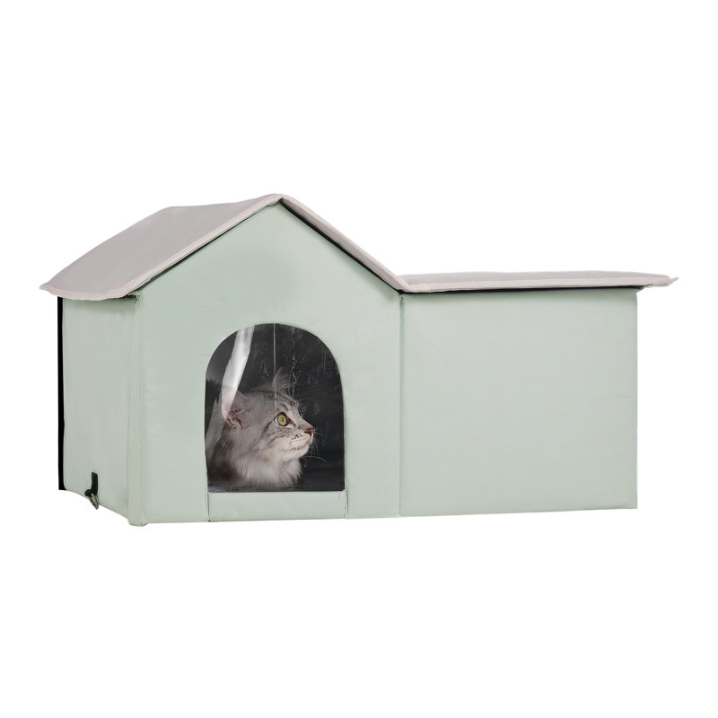 Abri pour chat pliable chauffé avec abri chauffant pour grand chat 1pc