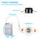 3 Inch LED Gimbal Recessed Light with J-Box, 5CCT 10-100% Dimmable, 35W Eqv.