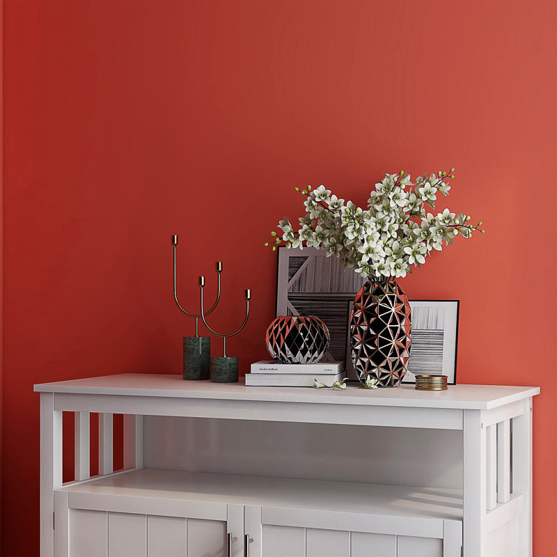 Buffet de cuisine avec buffet et armoire de service, Blanc