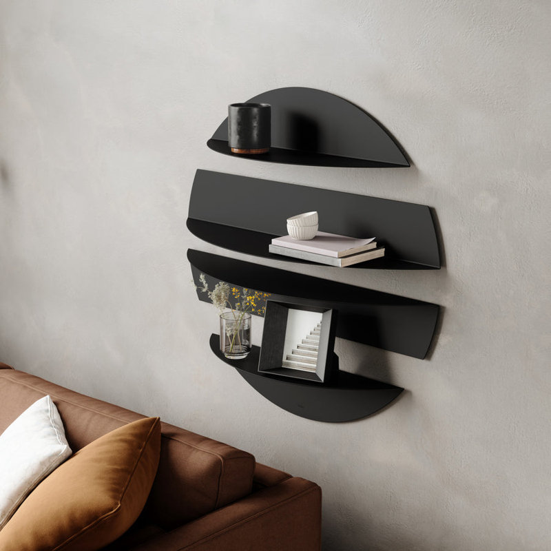 Umbra Solis Wall Shelves, Black