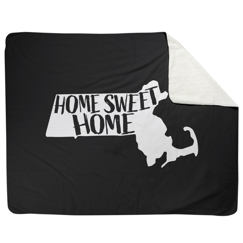 Jeté polaire home massachusetts, l 52,5 po x L 62,5 po, Noir