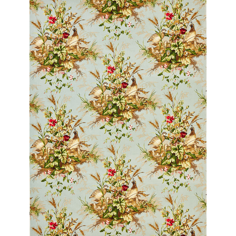 Tissu Edwin's Covey, Multicolore / bleu Londres