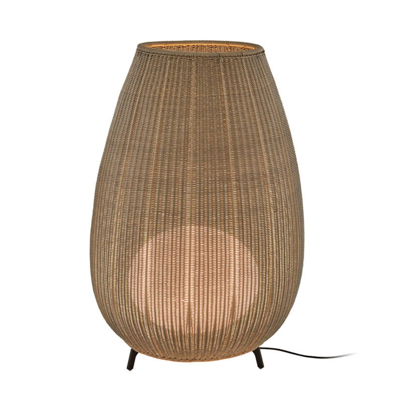 Amphora 48.43" Light Beige LED Outdoor Floor Lamp