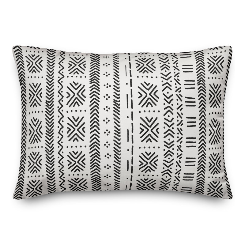  Housse et insert pour coussin rectangulaire Mudcloth