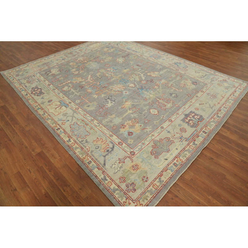 Tapis turc gris Oushak 8 x 10