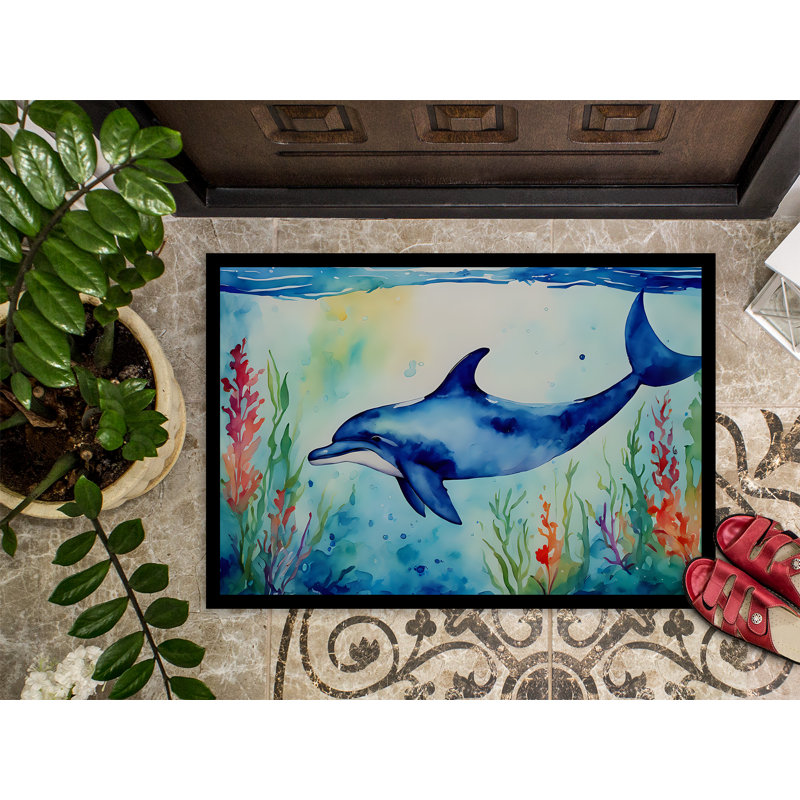 Dolphin Doormat, L 24 po x L 36 po