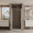 34" W x 72" H Pivot Shower Door Swing Shower Door with Clear Tempered Glass Semi-Frameless Design