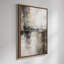 «Neutral Abstract Earth Tone Modern Minimal Landscape», reproduction d'art encadrée-610776425-610776426