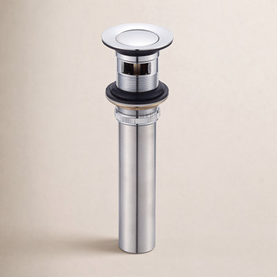 Pop-Up Bathroom Sink Drain with Overflow