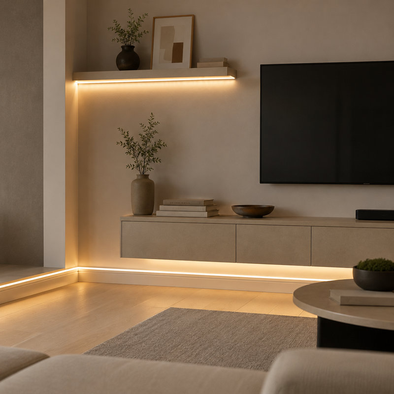 16.4ft Tunable White Led Tape Light Kit With Remote,