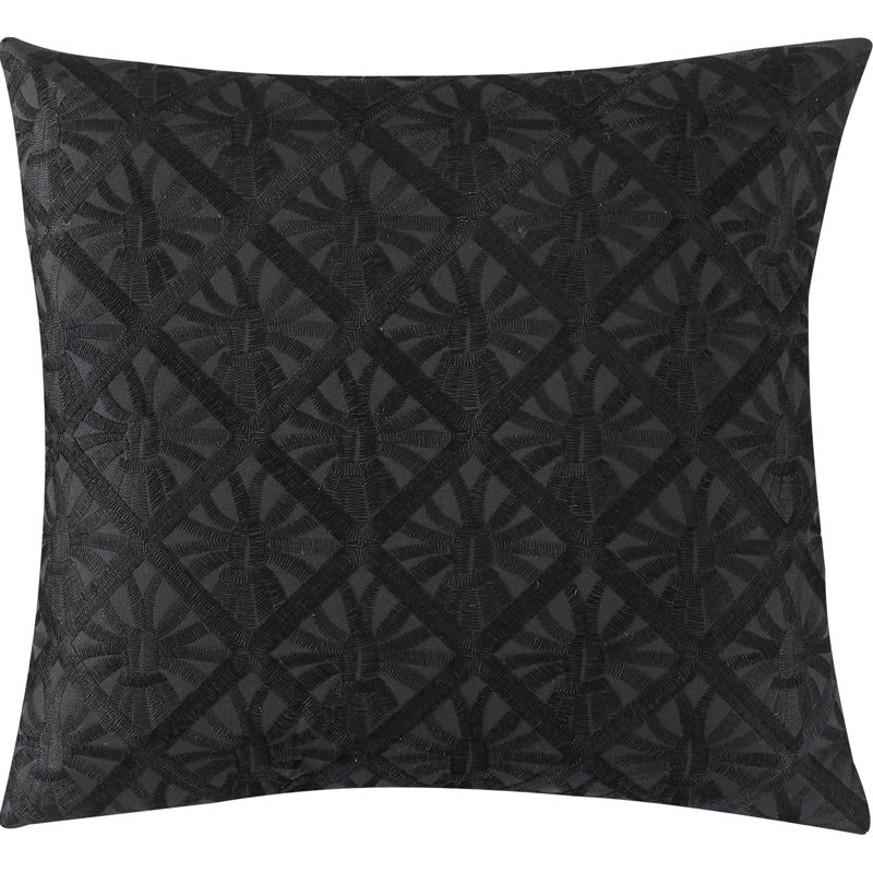 Ivanna 7 Piece Geometric Comforter Set, Black/Gold, King Comforter + 6 Additional Pieces