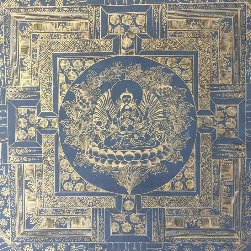 Lokeshvara Mandala Thangka (Brocadeless Thangka)