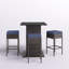 Aurelijus 4 - Person Wicker Patio Dining Set with Square Table , Cushions Included-906100553