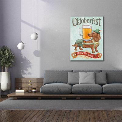 Toile épique Graffiti «Beer Dogs 3» par Mary Urban, 26 po x 30 po