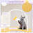  62'' Multi-level Cat Tree w/ Moon-Shaped Top Perch Cloud-Shaped Jumping Platform