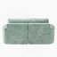 Full-Compressed Chaise Sofa 80" Curved Chaise Lounge Sofa Boneless Couch Upholstered Sofa Bed With Two Cup Holders For Living Room, Black-60170510