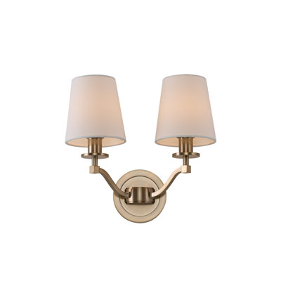 Curva 2 LT Brushed Champagne Gold Wall Sconce Kalco