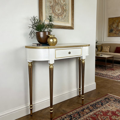 Modern and elegant wooden console table